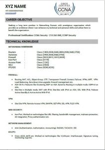 RESUME SAMPLES FOR NETWORK SECURITY ENGINEER